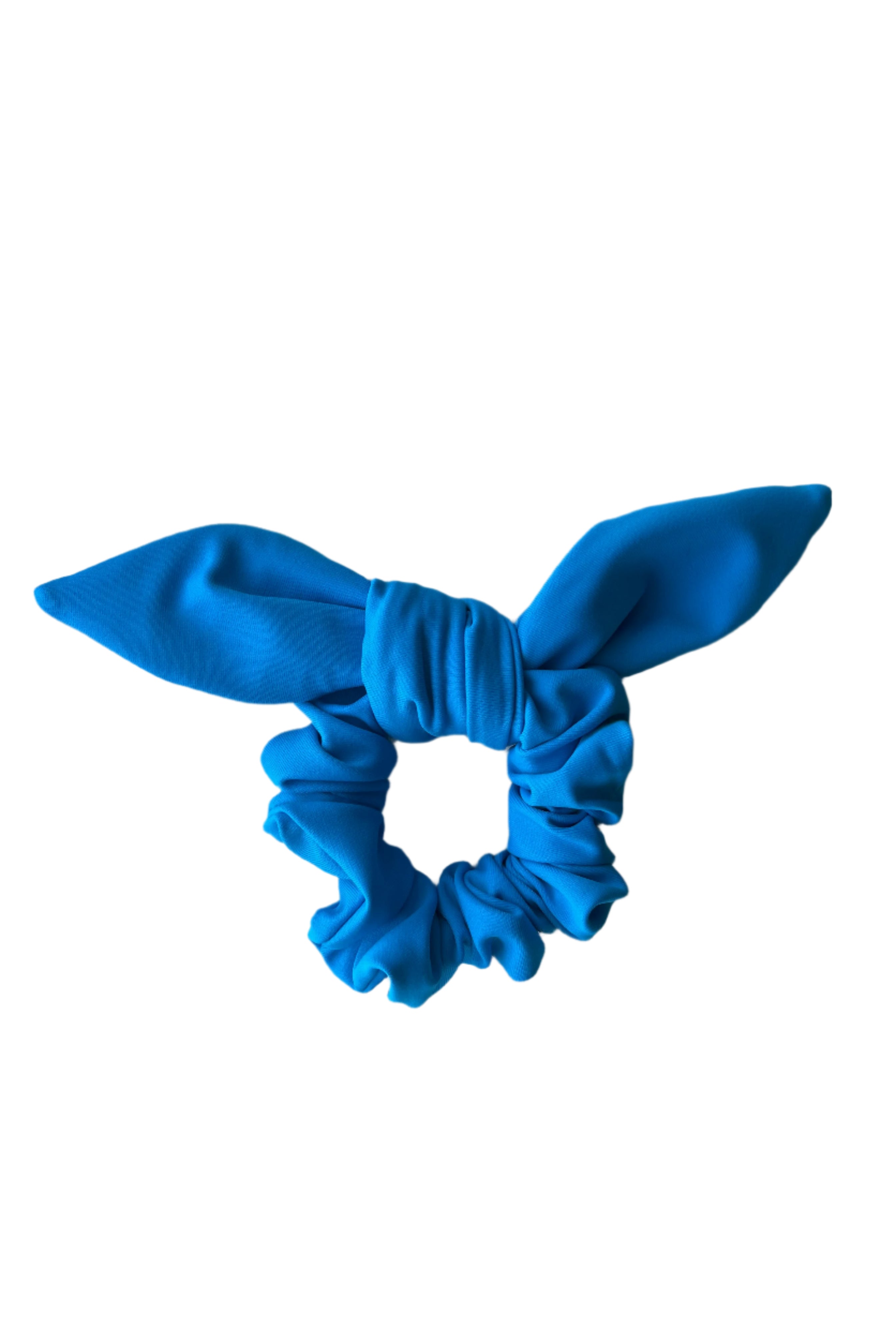 ESAMY Scrunchie Matching Swimwear in Azul - Light Blue Flat Lay with Bow Detail