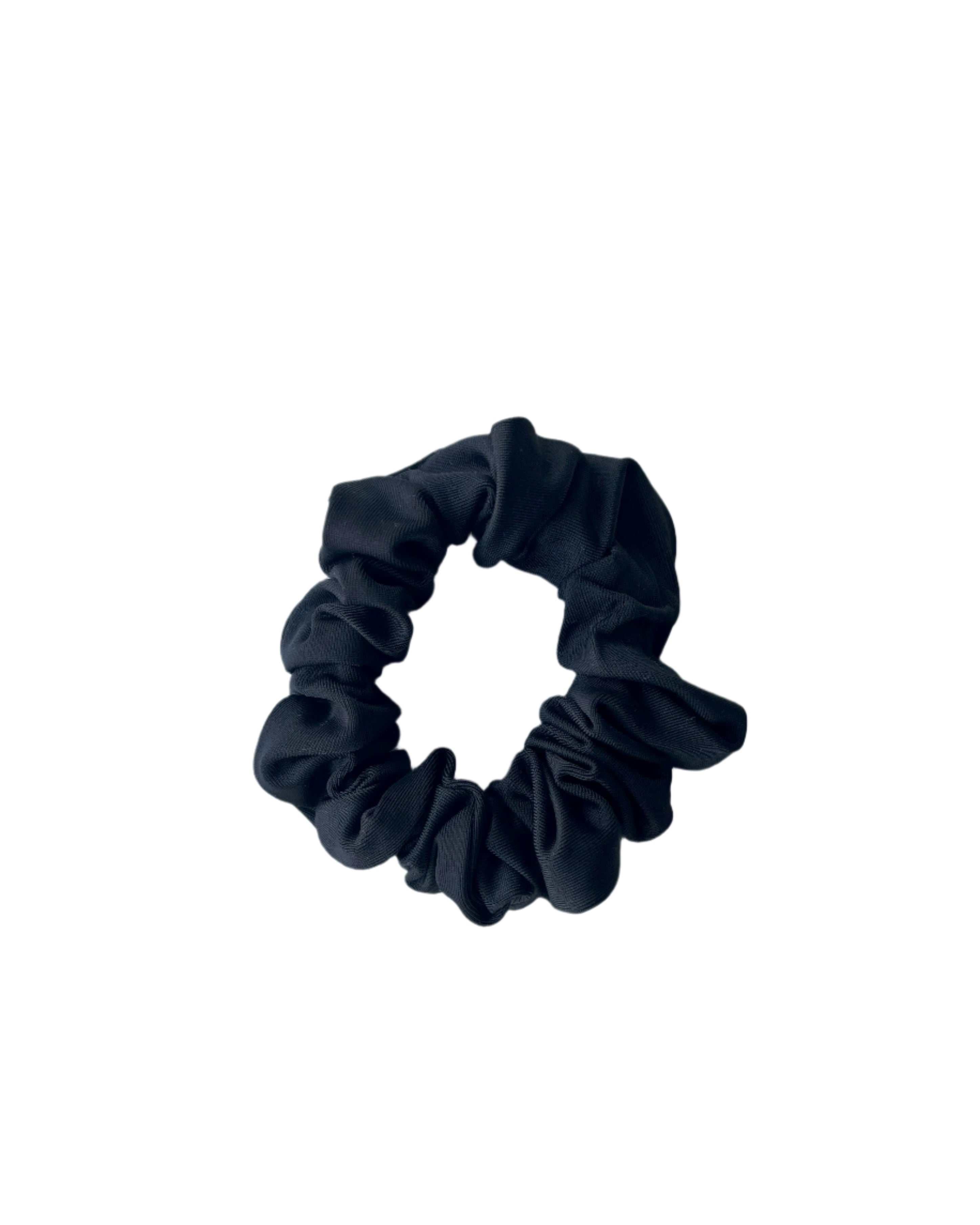 ESAMY Scrunchie Matching Swimwear in Black - Flat Lay without Bow