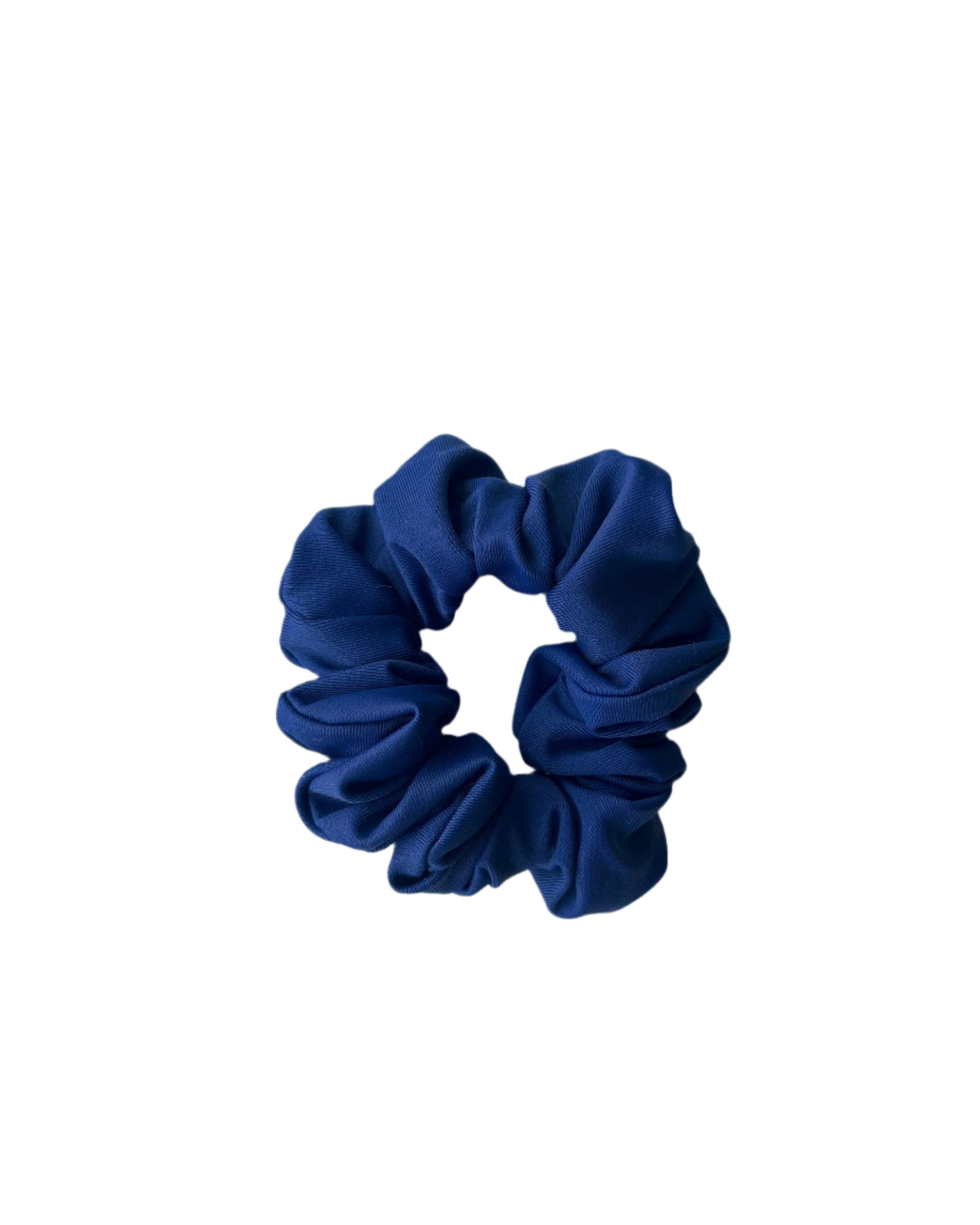 ESAMY Scrunchie Matching Swimwear in Madrugada - Navy Blue Flat Lay without Bow