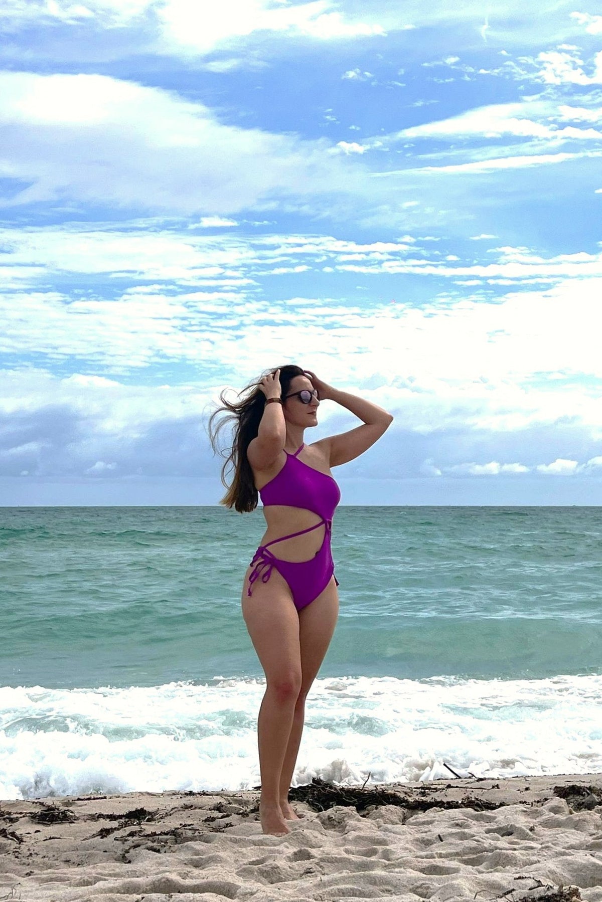 The Sway Asymmetrical One-Piece Swimsuit - Unicorn